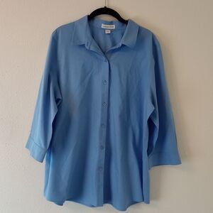 Coldwater Creek Sky Blue Blouse